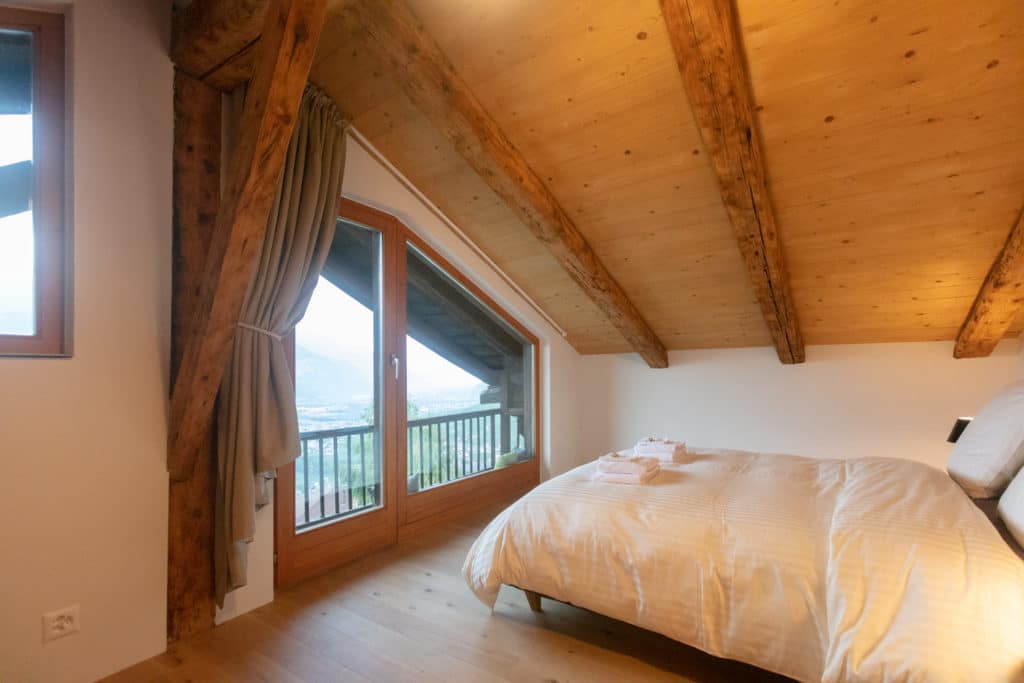 The SUITE BALENO with incredible view of the Rhone Valley.